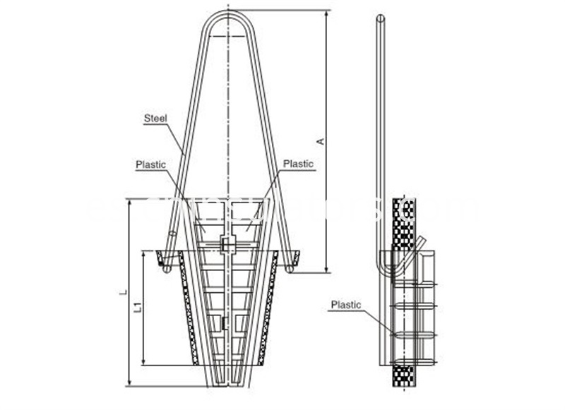abrazadera de tensión de cuña de aislamiento insulation wedge tension clamp